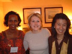 Rose, Emma, and Yoko.  Glamor, yep!